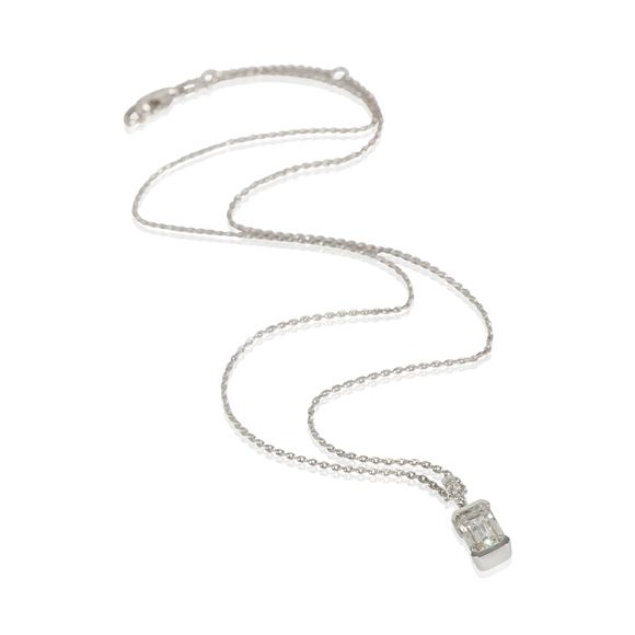 1.06 ctw White Gold Lab-Grown Diamond Pendant